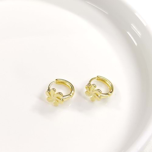 İTHAL ÇİÇEK 10 MM GÜMÜŞ HALKA KÜPE