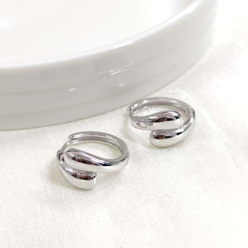 İTHAL SARMAL 15 MM GÜMÜŞ HALKA KÜPE