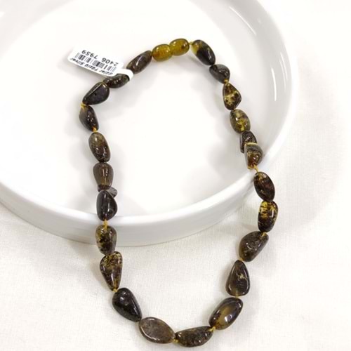 KEHRİBAR DOĞAL TAŞ BEBEK KOLYESİ