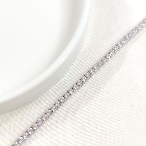 İTHAL 3 MM SU YOLU GÜMÜŞ BİLEKLİK 20 CM