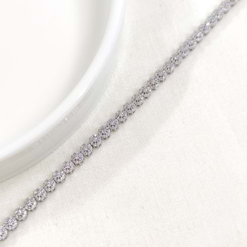 İTHAL 4 MM YUVARLAK SU YOLU GÜMÜŞ BİLEKLİK 18 CM