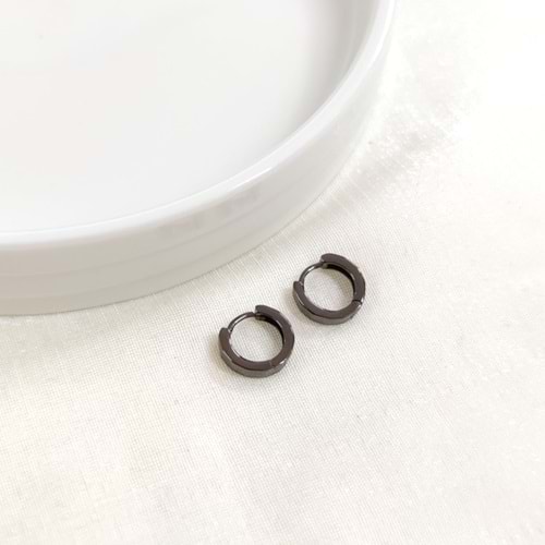 İTHAL 8 MM OKSİTLİ GÜMÜŞ HALKA KÜPE