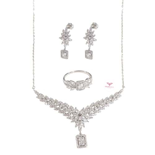 İTHAL BAGET MONTÜR ÜÇLÜ GÜMÜŞ SET - 16