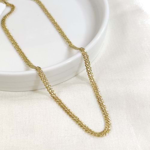 XUPING 3 MM NONNA ZİNCİR KOLYE 45 CM GOLD