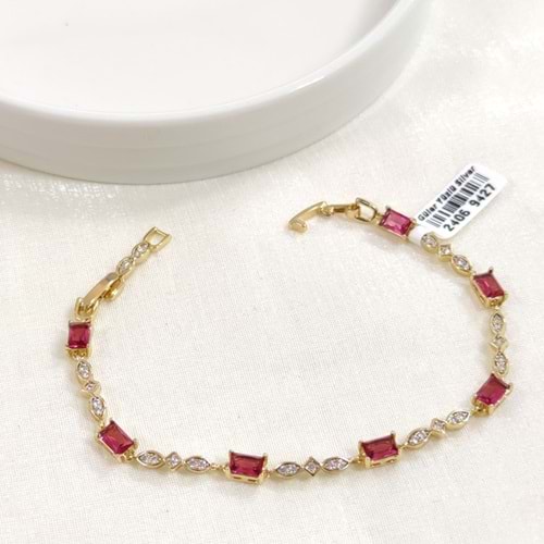 XUPING FUŞYA BAGET TAŞLI BİLEKLİK GOLD 17+2 CM