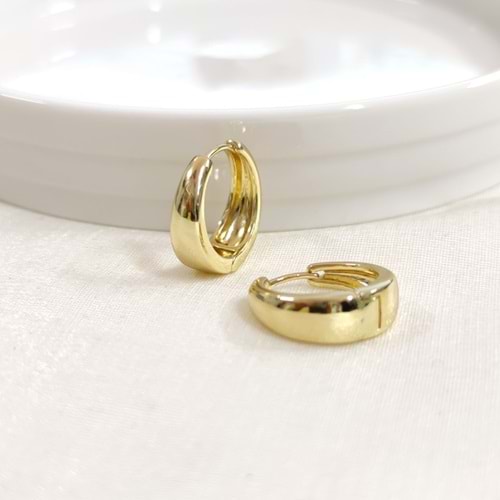XUPING 15 MM BOMBELİ HALKA KÜPE GOLD