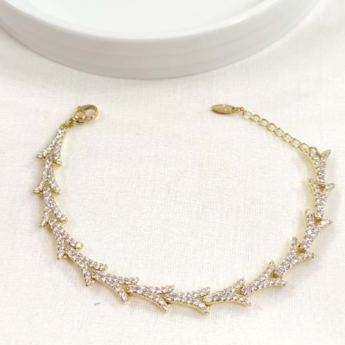 XUPING TAŞLI BALIKSIRTI BİLEKLİK GOLD 17+2 CM