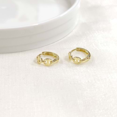 XUPING 12 MM GEMİCİ DETAY HALKA KÜPE GOLD