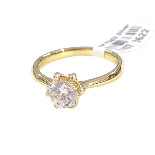 XUPING ÇİÇEK TEK TAŞ YÜZÜK GOLD