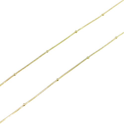 XUPING MİNİ TOP YILAN ZİNCİR KOLYE 45 CM GOLD