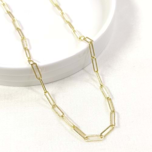 XUPING 50 CM DESENLİ ATAÇ ZİNCİR KOLYE GOLD