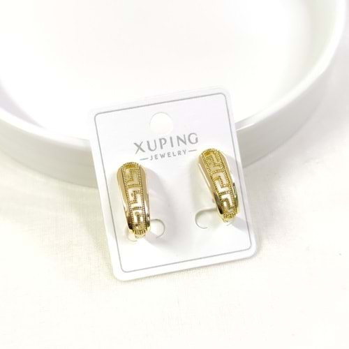 XUPING 15X9 MM HALKA LABİ U KÜPE GOLD