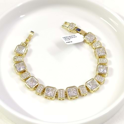 XUPING 9 MM BÜYÜK TAŞLI BİLEKLİK GOLD 17+2 CM
