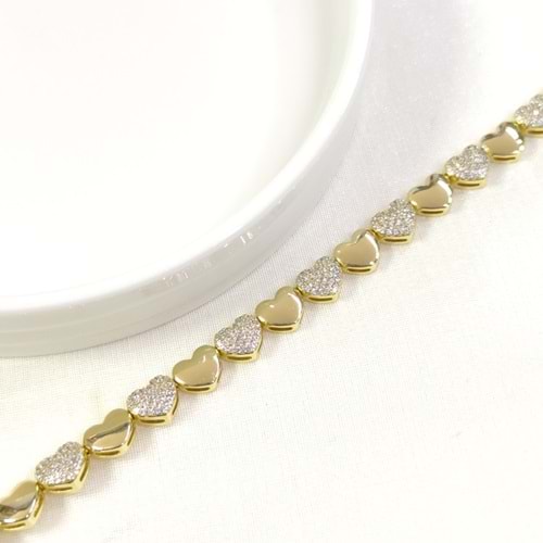 XUPING 7 MM KALP BİLEKLİK GOLD 17+2 CM