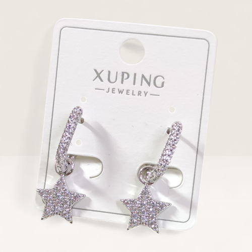 XUPING 11 MM YILDIZ HALKA KÜPE BEYAZ