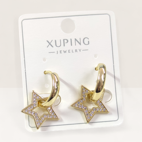 XUPING 15 MM YILDIZ HALKA KÜPE GOLD