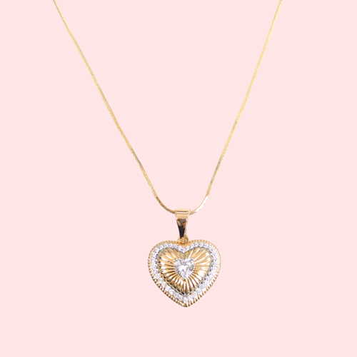 XUPING 2 CM KALP KOLYE 45 CM ROSE