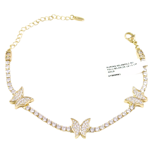 XUPING KELEBEKLİ SU YOLU BİLEKLİK 16+5 CM GOLD