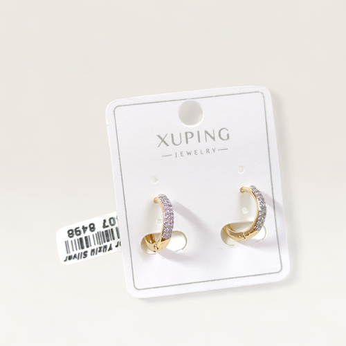 XUPING 10 BOMBELİ MONTÜR HALKA KÜPE ROSE