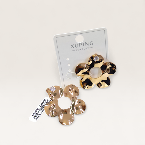 XUPING 30 MM ÇİÇEK ÇİVİ KÜPE ROSE