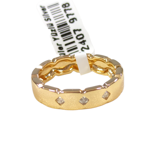 XUPING 5 MM ÜÇ TAŞLI ALYANS YÜZÜK ROSE