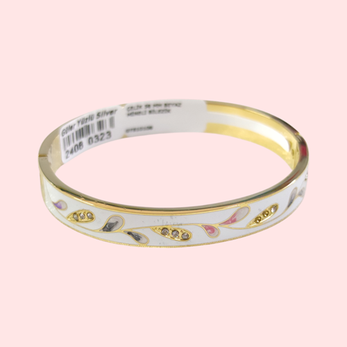 ÇELİK 58 MM BEYAZ MİNELİ BİLEZİK