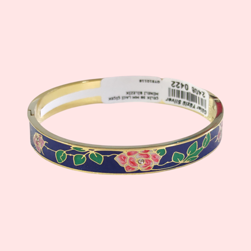 ÇELİK 58 MM LACİ ÇİÇEK MİNELİ BİLEZİK