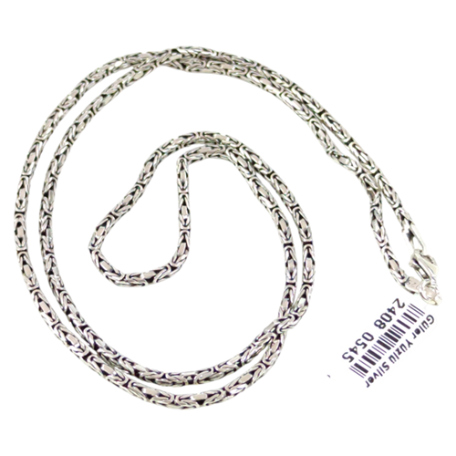 2 MM YUVARLAK KRAL GÜMÜŞ ZİNCİR 60 CM