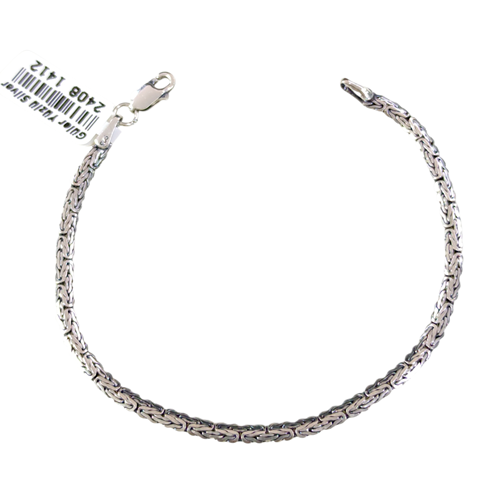 3,40 MM YASSI KRAL ZİNCİR BİLEKLİK 18 CM