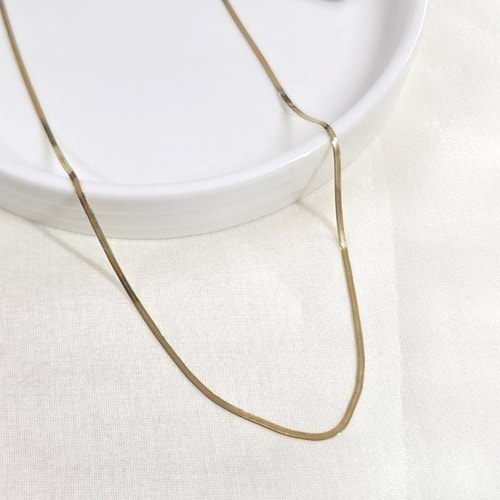 XUPING 1,5 MM YASSI ZİNCİR KOLYE 70 CM GOLD