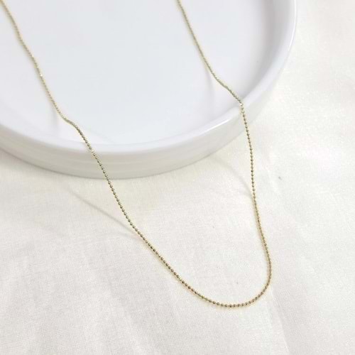 XUPING İNCE TOP TOP ZİNCİR KOLYE 45 CM GOLD