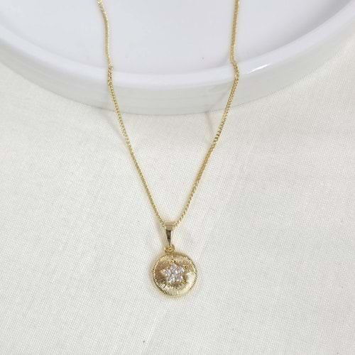 XUPING 10 MM YILDIZ KOLYE 45 CM GOLD