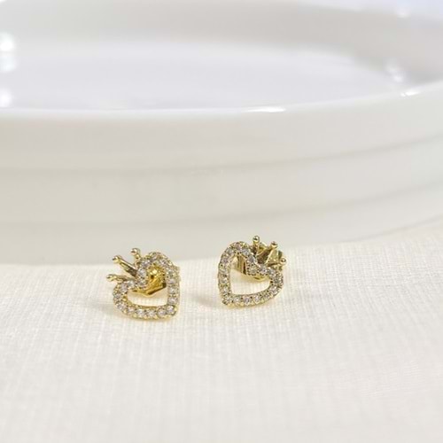 XUPING 8 MM KALP ÇİVİ KÜPE GOLD