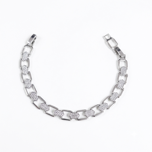 XUPING TAŞLI ATAÇ BİLEKLİK 17+2 CM BEYAZ