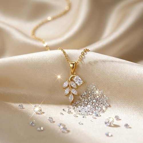 XUPING 15 MM DEFNE KOLYE 45 CM GOLD
