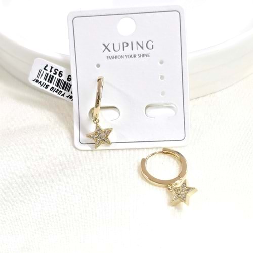 XUPING 12 MM HALKA 8 MM YILDIZ KÜPE GOLD
