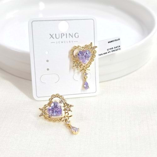 XUPING 24 MM KALP ÇİVİ KÜPE GOLD