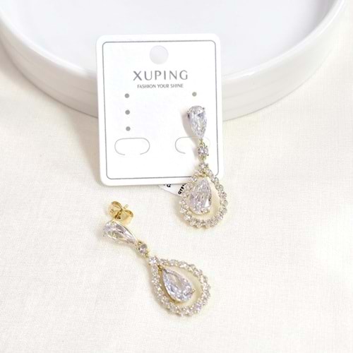 XUPING 40 MM DAMLA ÇİVİ KÜPE GOLD