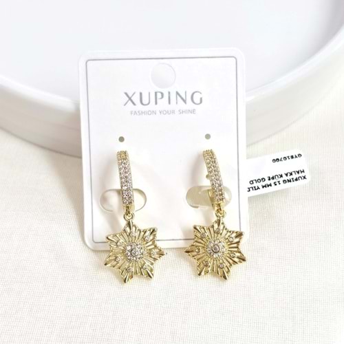 XUPING 15 MM YILDIZ HALKA KÜPE GOLD