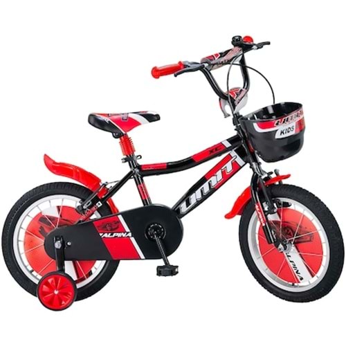 ÜMİT 16 ALPINA BMX BİSİKLET - SİYAH KIRMIZI