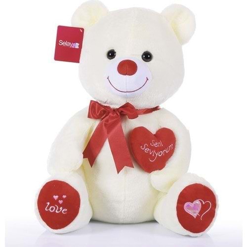 SELAY TOYS KALPLİ AYICIK 47 CM PELUŞ 1030