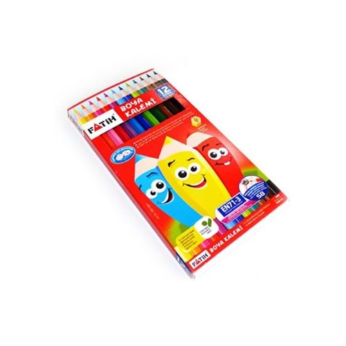 FATİH 12 Lİ TAM BOY UZUN KURU BOYA KALEMİ 33112