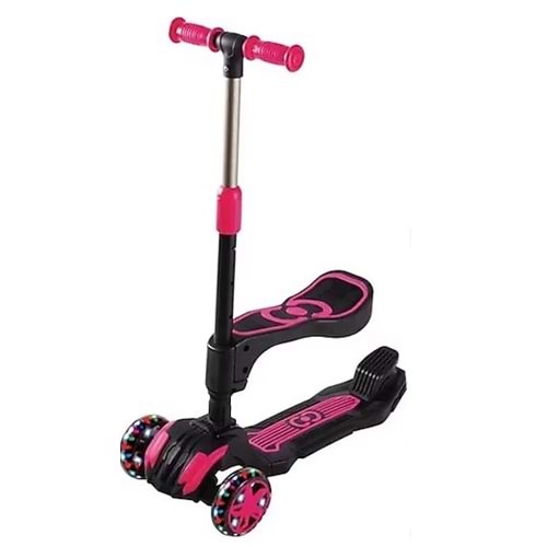 COMBO COOL WHEELS SCOOTER OTURAKLI - PEMBE