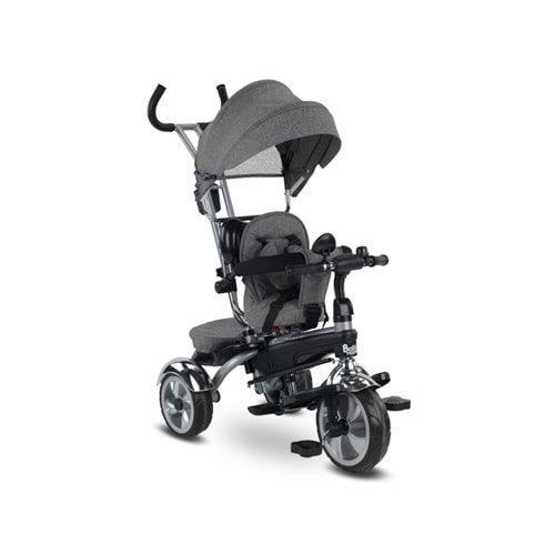 BABYHOPE BH-9500 GP01 STAR ÜÇTEKER İTMELİ BİSİKLET - GRİ