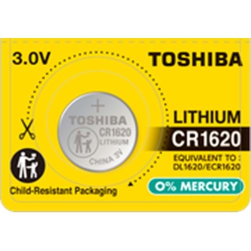 TOSHIBA CR1620 LITHIUM PİL (20)(200)