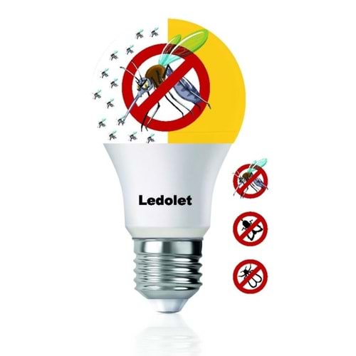 LEDOLET 9W SİVRİSİNEK KOVAR E27 LED AMPUL(100)