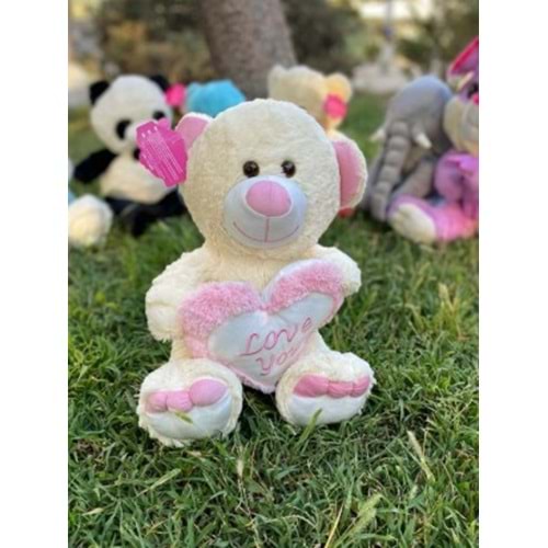 50CM YENİ KALPLİ AYICIK 03056