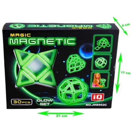 30 PARÇA MANYETİK LEGO SİHİRLİ PARLAYAN JH8952C *72