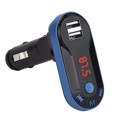 HELLO HL-19683 BT-FM MODULATÖR ÇİFT USB/SD/MP3 12-24 VOLT HAFIZASIZ BLUETOOTH FM TRANSMITTER - 19683