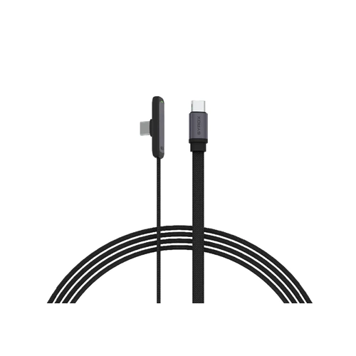 Syrox C131TT 60W Type-C To Type-C 90 Derecelik Hasir Ultra Hızlı Şarj & Data Kablosu